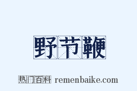 野节鞭是什么意思的图片